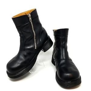 RARE! DR.MARTENS 8464 Leather Zip Ankle Boots 7